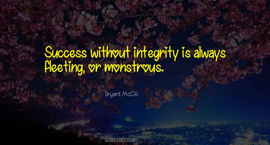 Integrity Success Quotes #419789