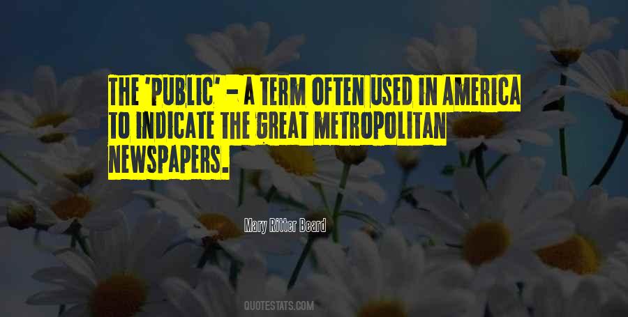 Quotes About Great Newspapers #1725211