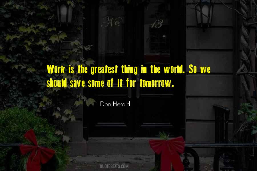 Save For Tomorrow Quotes #1590702
