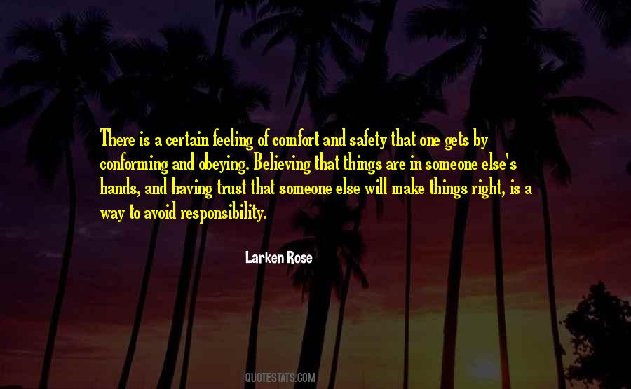 Feeling Comfort Quotes #1253338