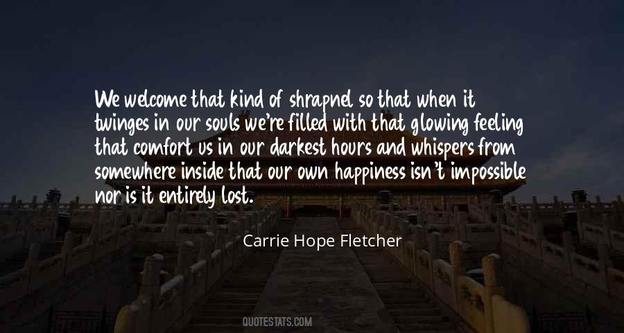 Feeling Comfort Quotes #1541719
