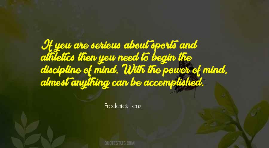 Discipline Sports Quotes #498569