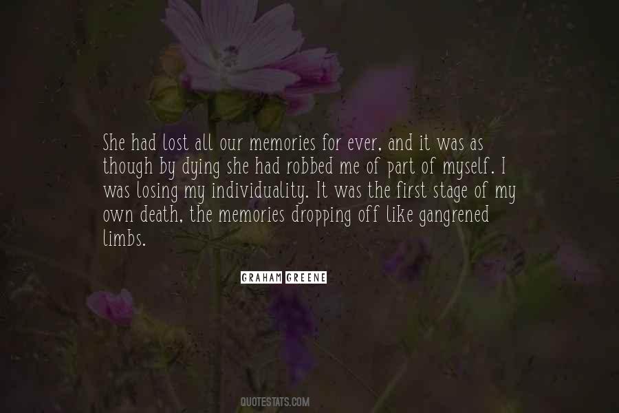 Memory Of Death Quotes #1216255