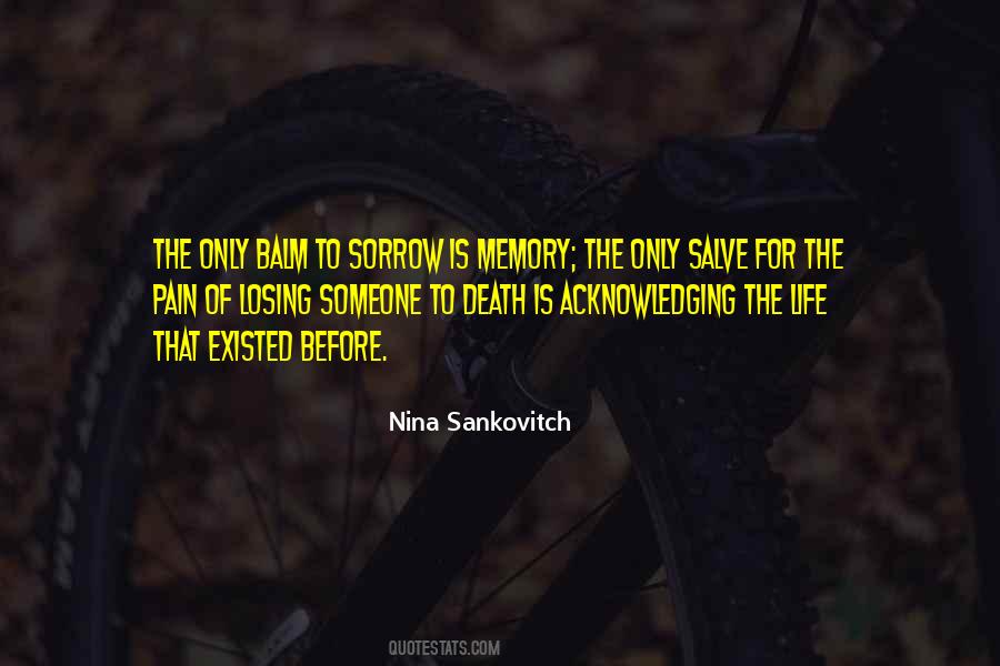 Memory Of Death Quotes #1566744