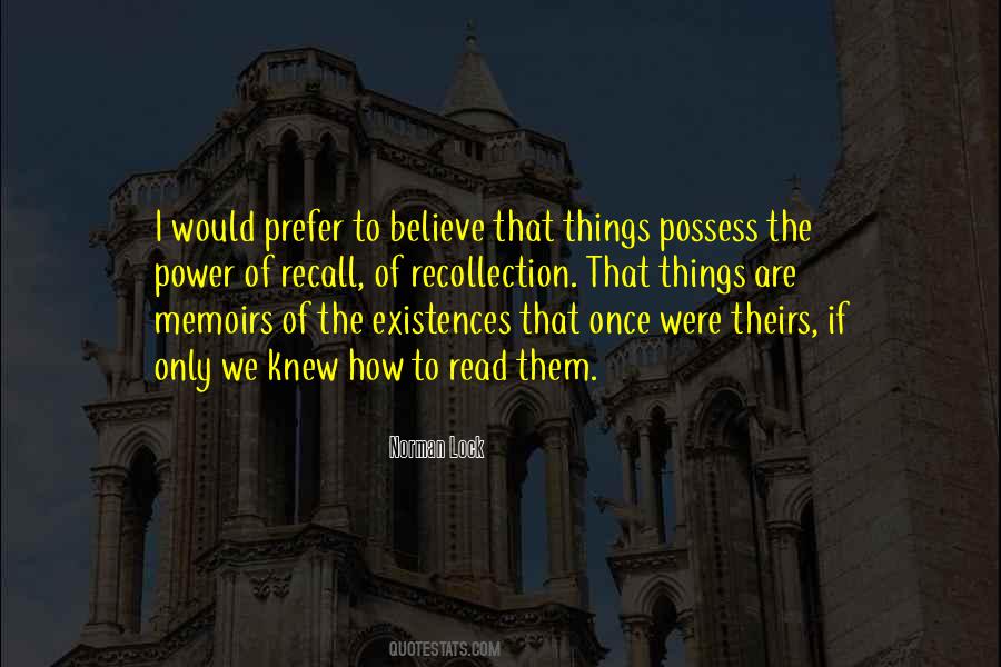 Memory Of Death Quotes #321130