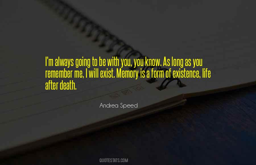 Memory Of Death Quotes #687956