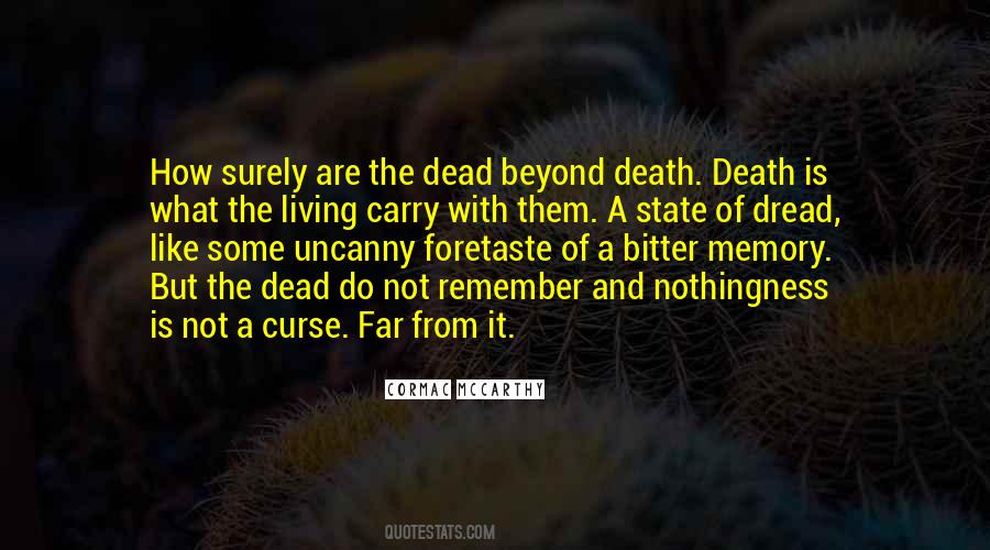 Memory Of Death Quotes #881456