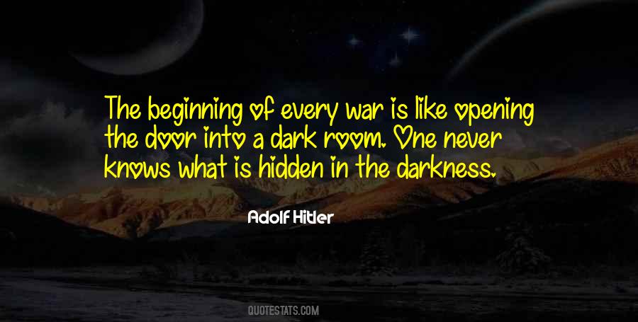 In The Dark In Quotes #53365