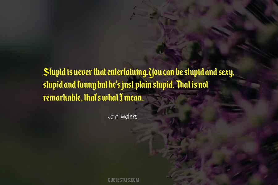 Stupid Is Quotes #498626