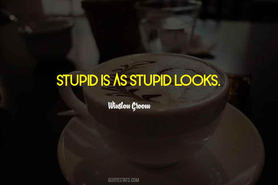 Stupid Is Quotes #851590