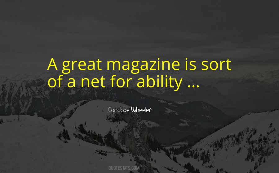 Quotes About Great Magazines #1363260