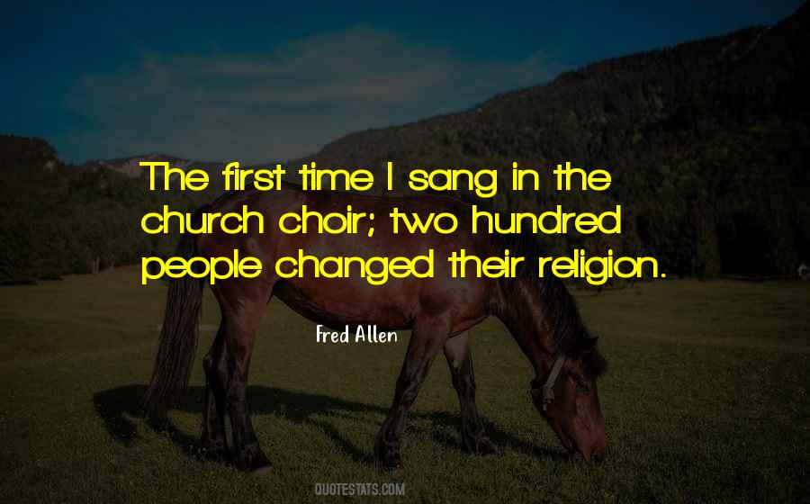 Funny Church Choir Quotes #392097