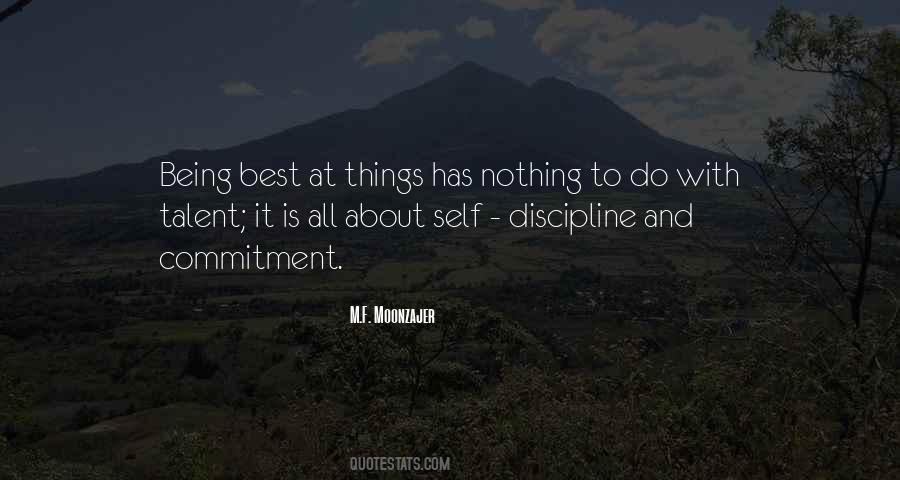 Commitment And Discipline Quotes #1656353