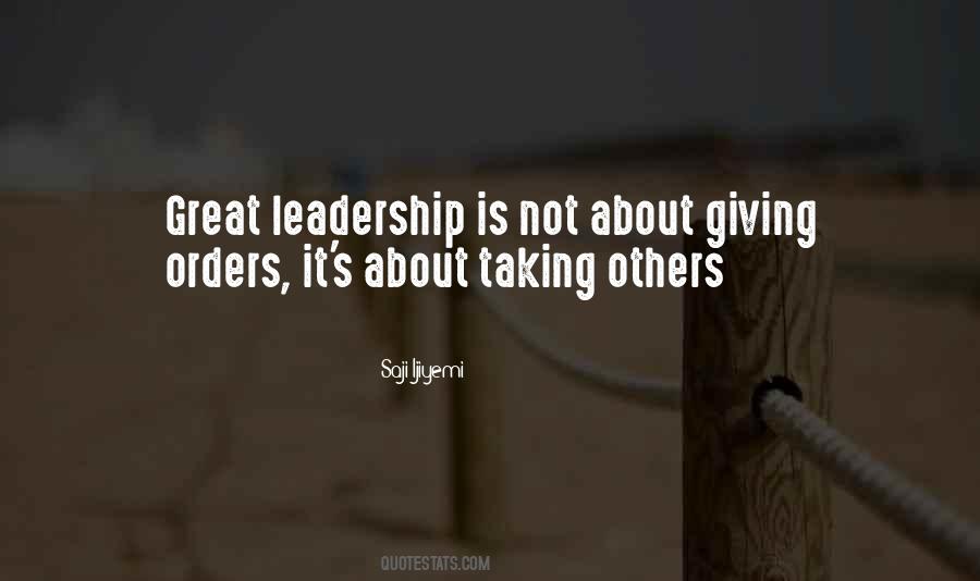 Quotes About Great Leadership #632537
