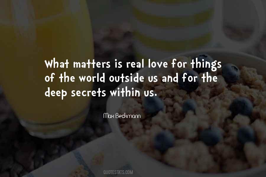 Love What Matters Quotes #1526477