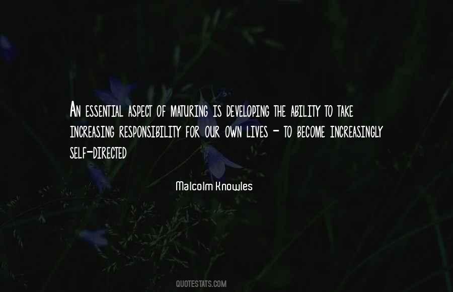 Responsibility For Self Quotes #309228