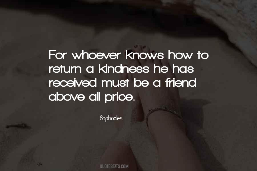 Price Of Friendship Quotes #137067