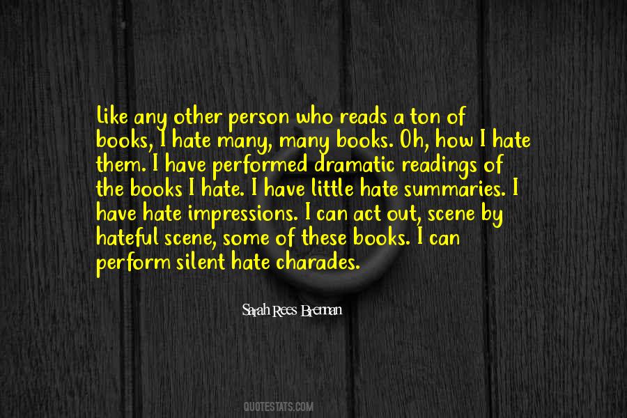 Hate Books Quotes #220434