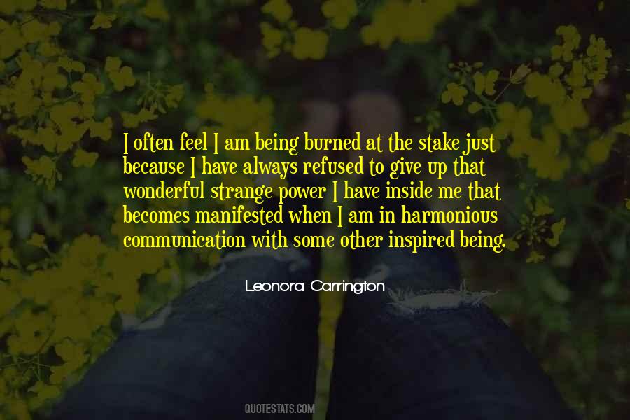 I Feel Strange Quotes #1646133