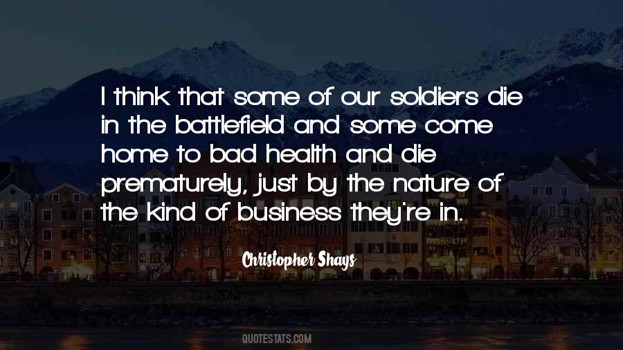 Soldiers Home Quotes #93378