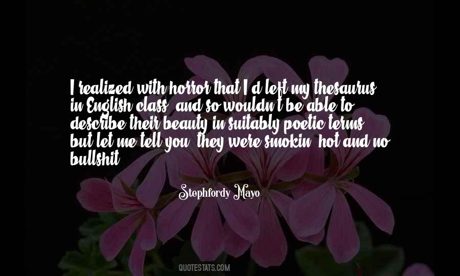 Poetic Beauty Quotes #1828554
