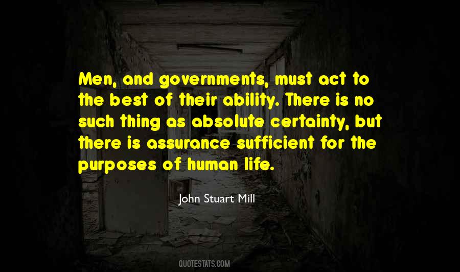 No Assurance Quotes #1560120