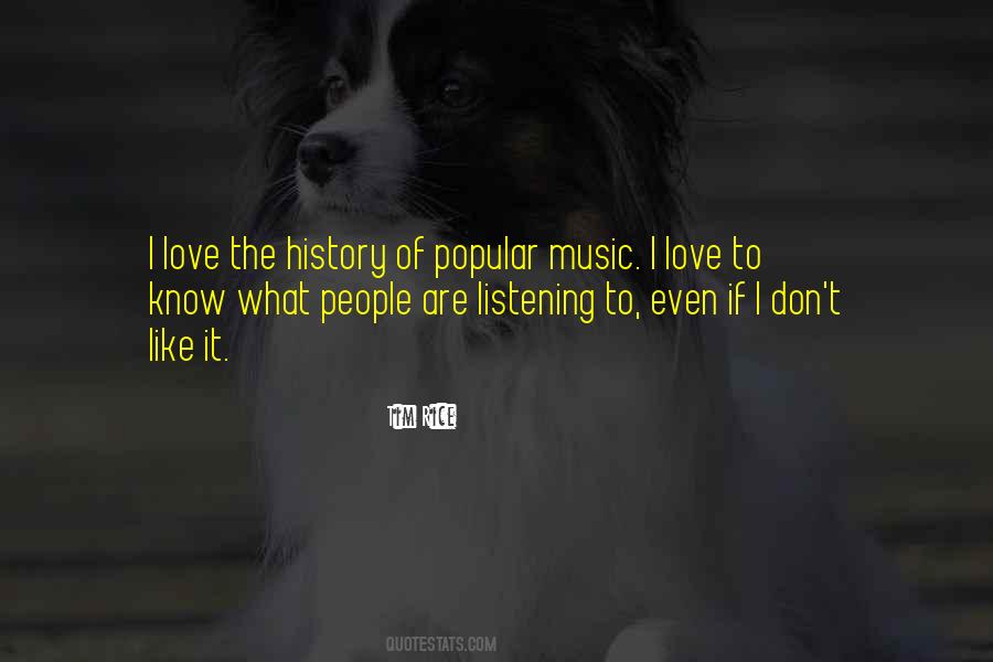 Quotes About The History Of Music #423061