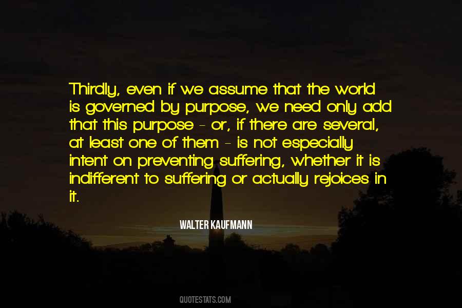 Purpose In The World Quotes #400137