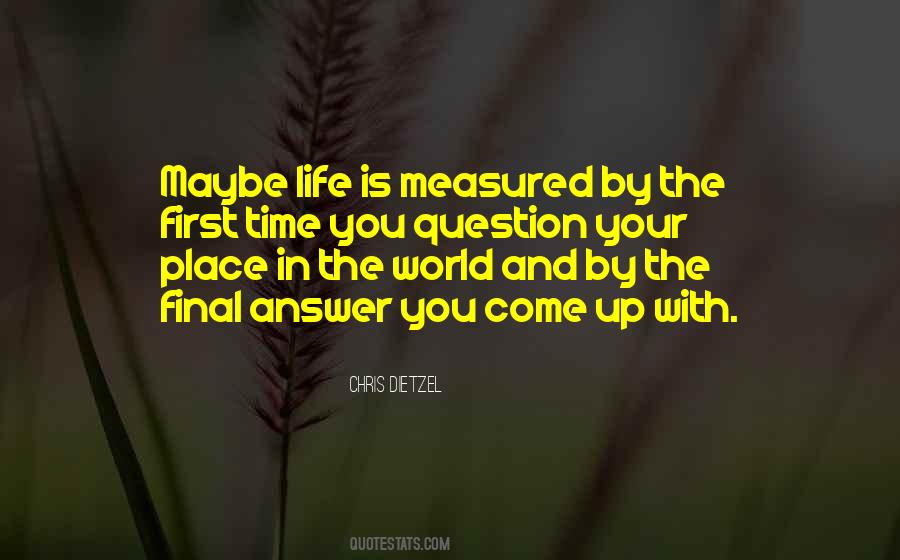 Purpose In The World Quotes #446961