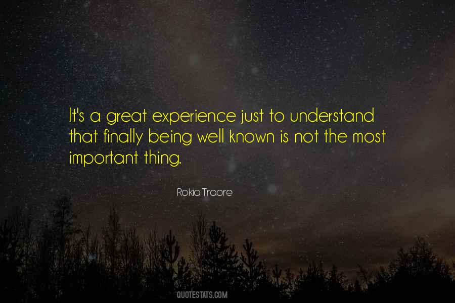 Quotes About Great Experiences #1141445