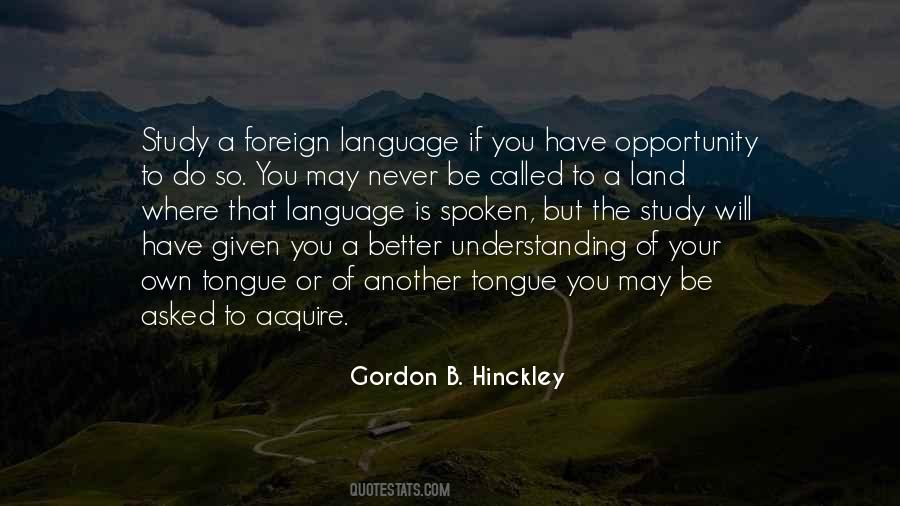 Quotes About A Foreign Land #1533083