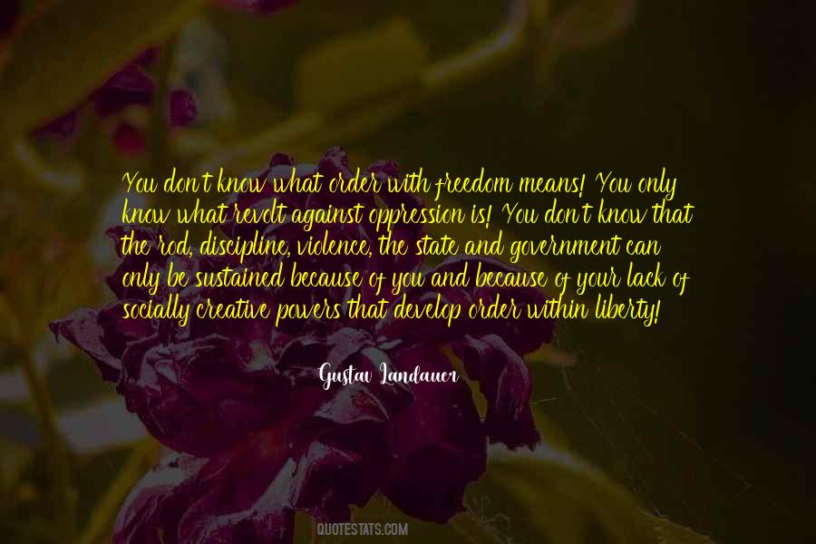 Discipline Freedom Quotes #119253