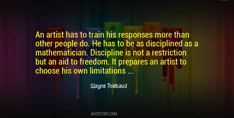 Discipline Freedom Quotes #1647927