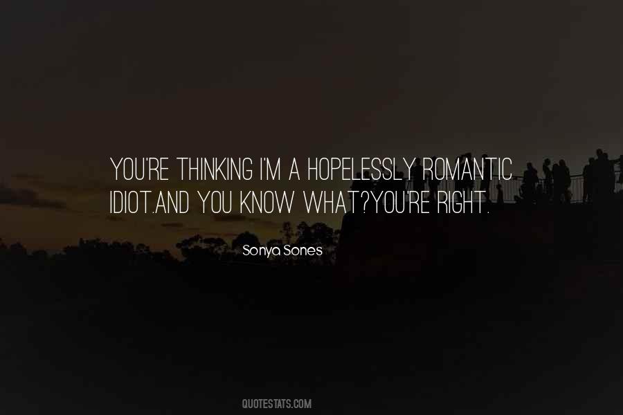 Thinking Romantic Quotes #49649