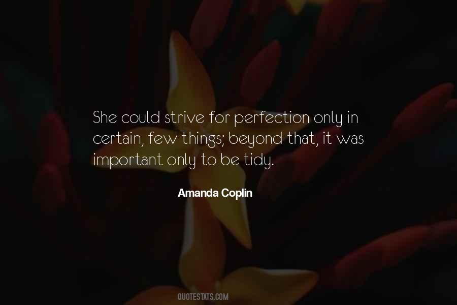 To Strive For Perfection Quotes #785029