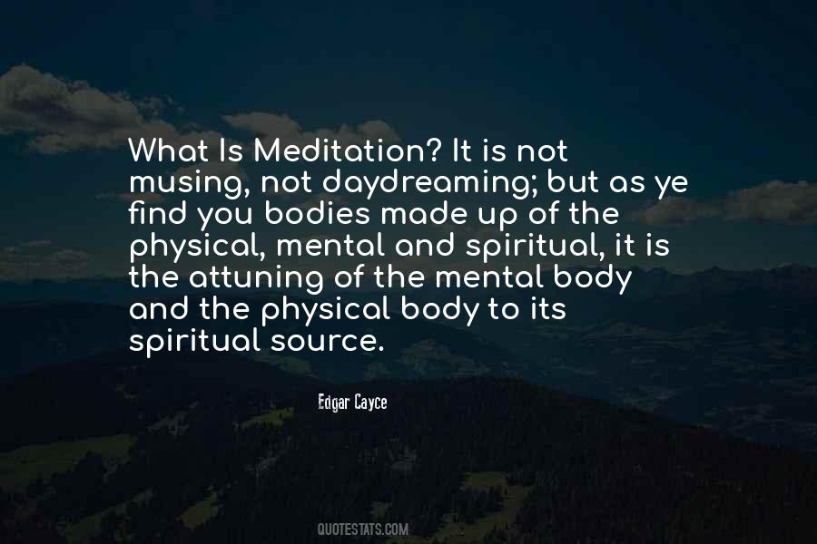 Spiritual Meditation Quotes #1097794