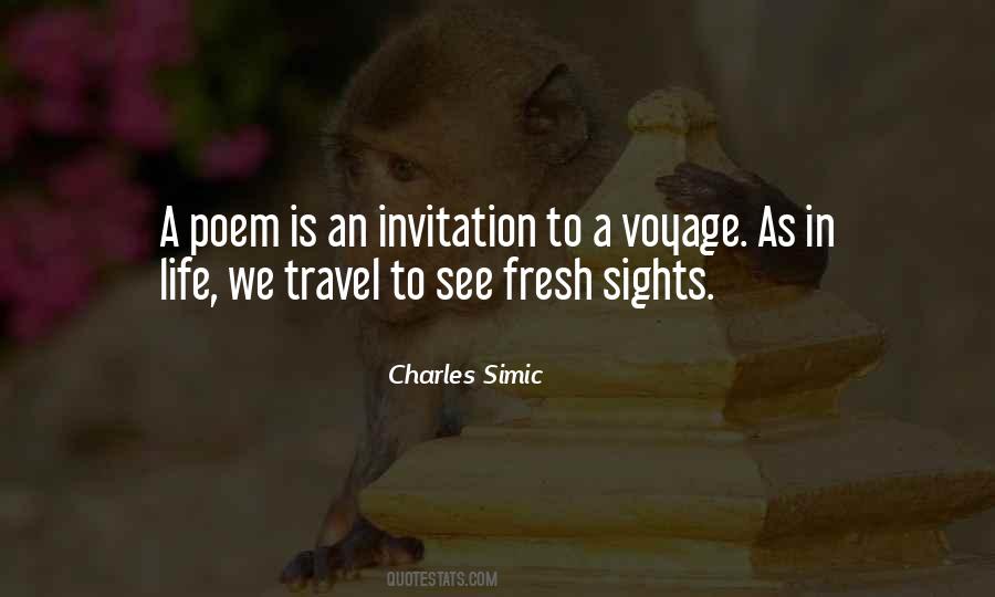 Travel Poem Quotes #89751