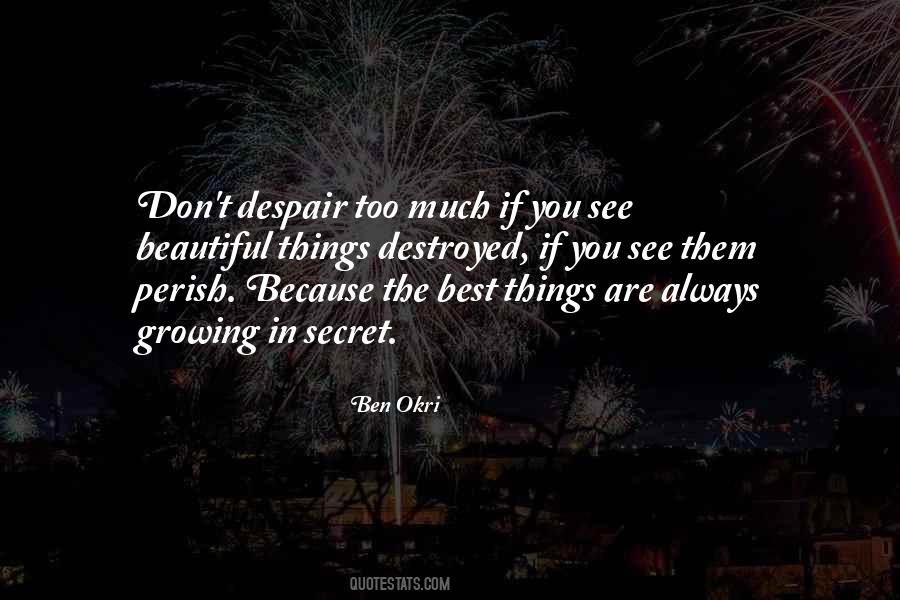 See Beautiful Things Quotes #1307667