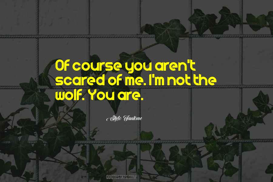Not Scared Of You Quotes #659010