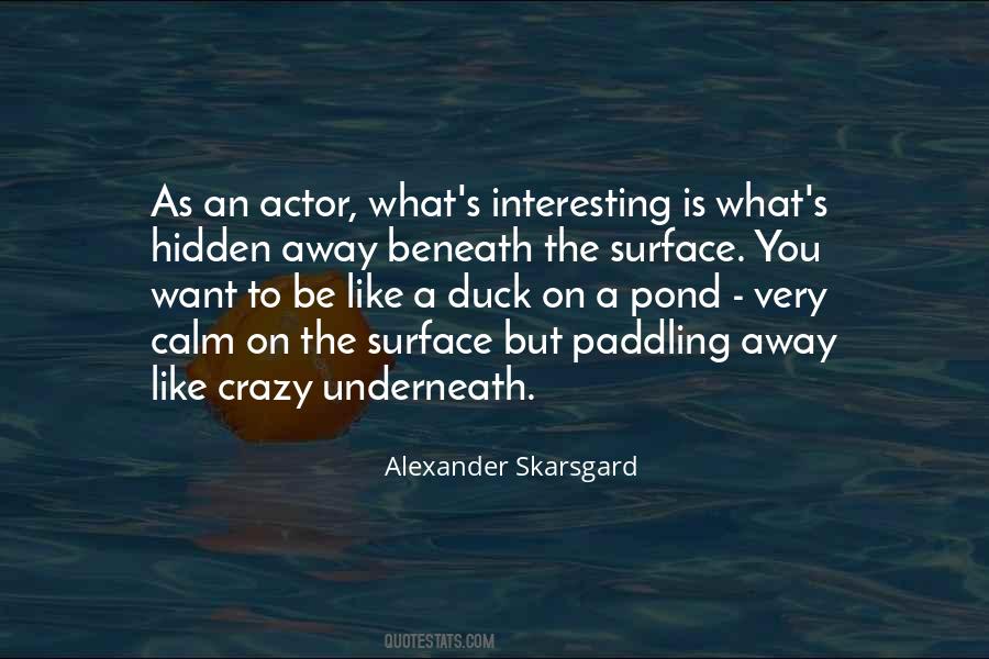 Be Like A Duck Calm On The Surface Quotes #436253