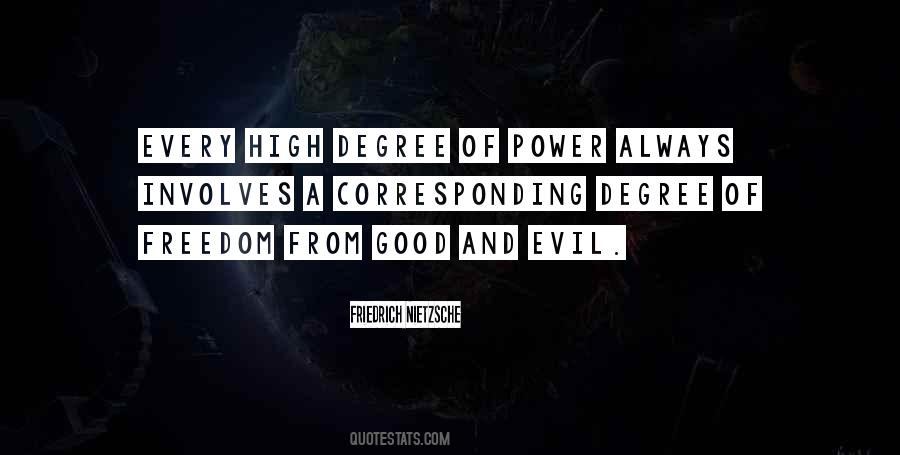 Good And Evil Power Quotes #839472