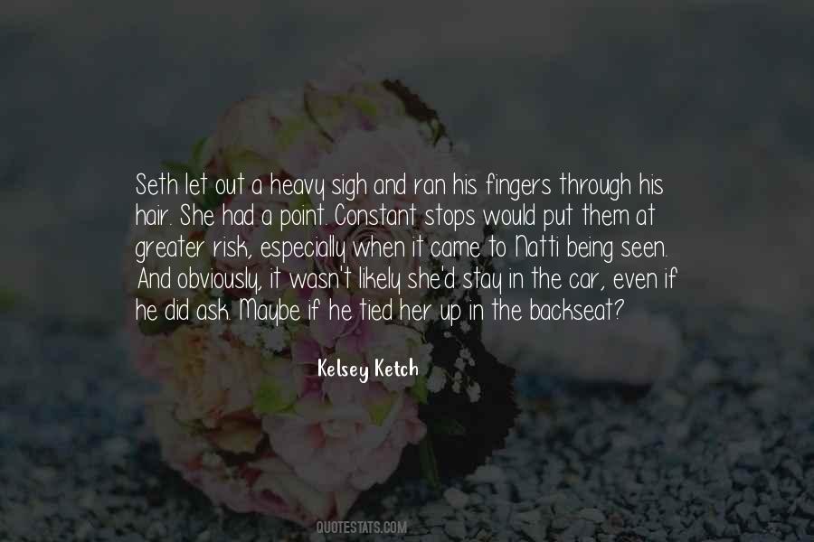 Fingers In Hair Quotes #1264840