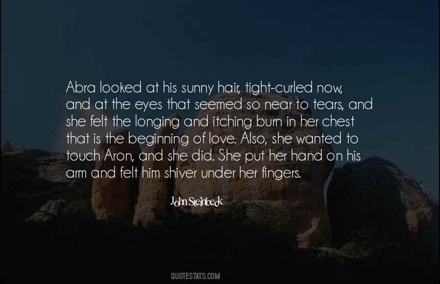 Fingers In Hair Quotes #801426