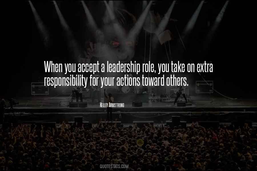 Accept Responsibility For Your Actions Quotes #1261971