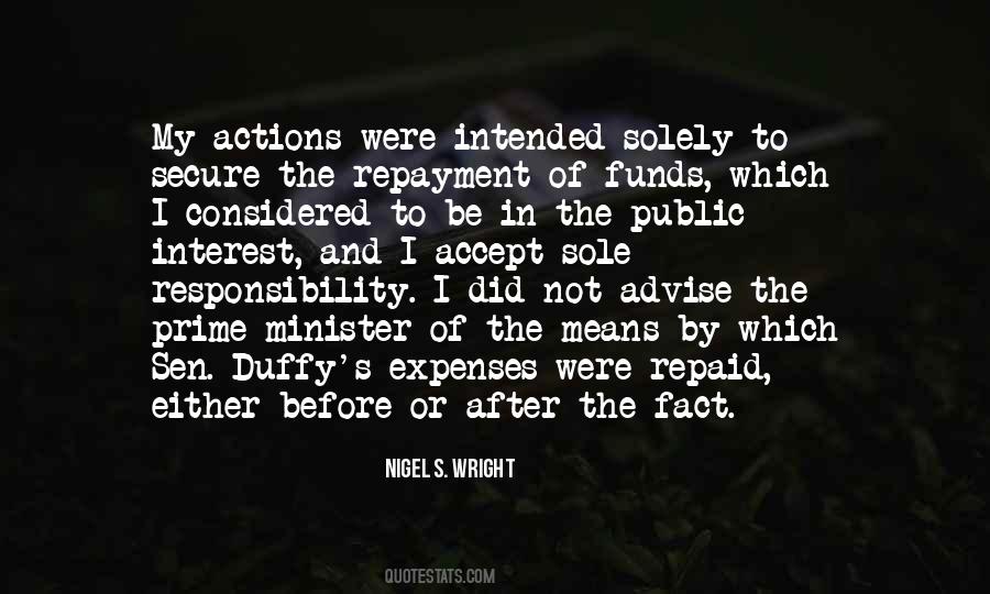 Accept Responsibility For Your Actions Quotes #807293