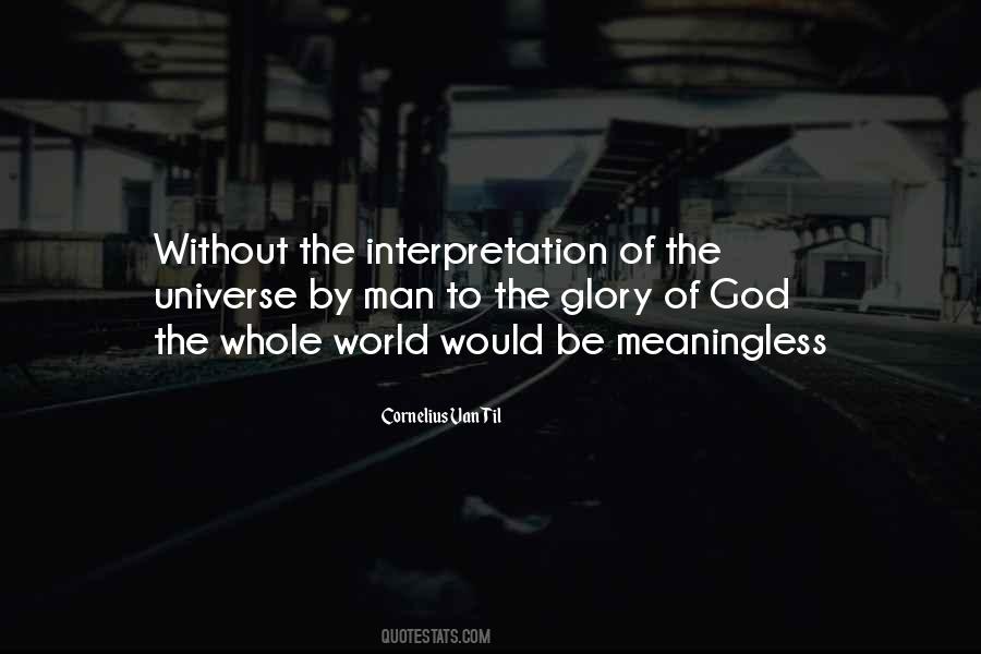 Universe Is Meaningless Quotes #86319