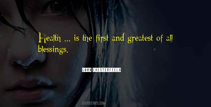 The Greatest Blessing Quotes #1569429