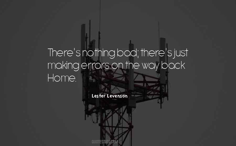 On The Way Back Home Quotes #1403156