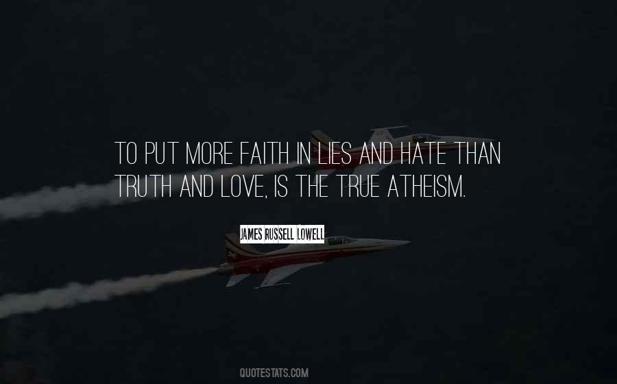 Hate Lies Quotes #259706