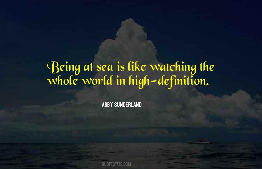 Being At Sea Quotes #13923